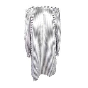 *NWT* Lauren Ralph Lauren Off-Shoulder Shirt Dress